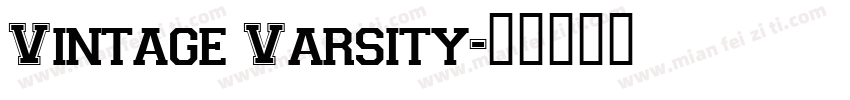 Vintage Varsity字体转换